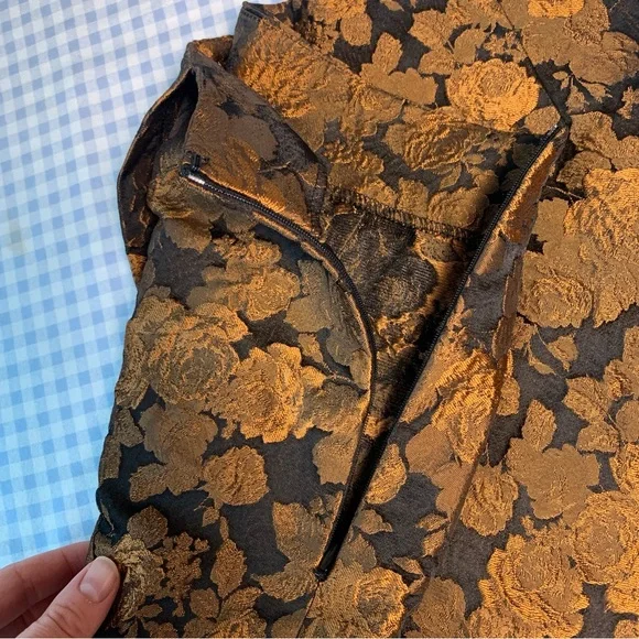 VICI Black and Orange Floral Skort XL - Picture 6 of 7